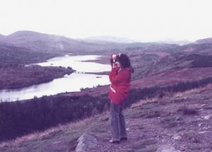 Kimberley Reeman researching Coronach in the northwest Highlands in Scotland.